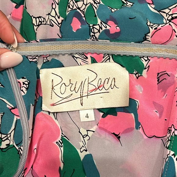 Rory Beca 100% Silk Strapless Dress - Picture 4 of 5